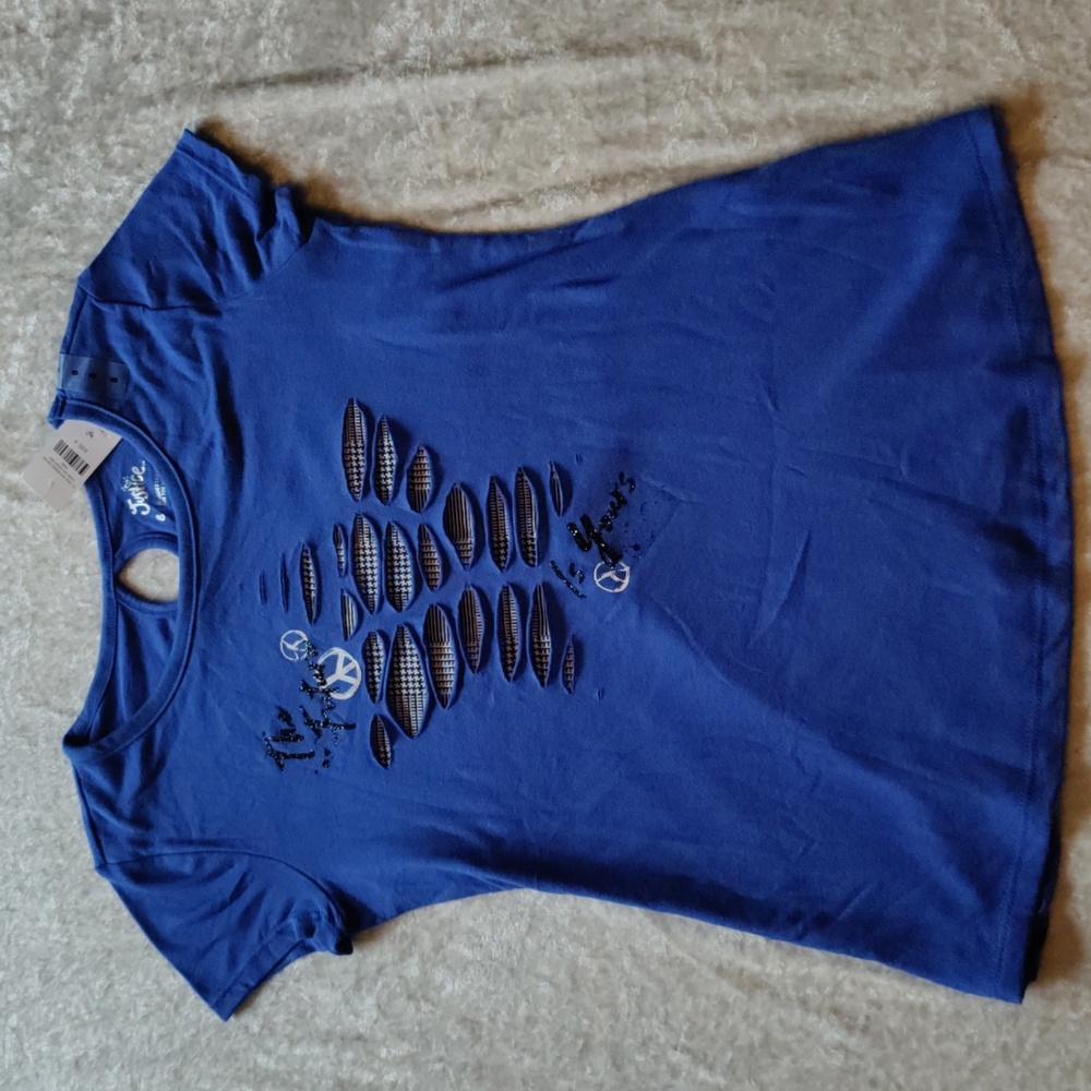 NWT Justice - Short sleeve top, girls Size 8,